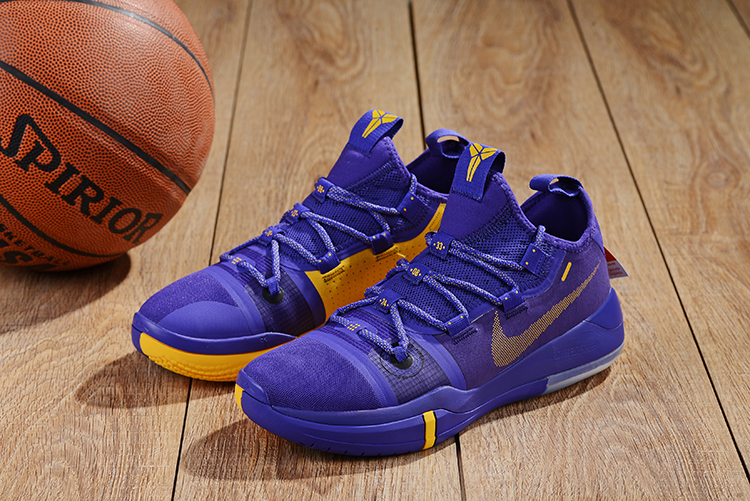 Nike Kobe Bryant A.D. Purple Yellow Shoes